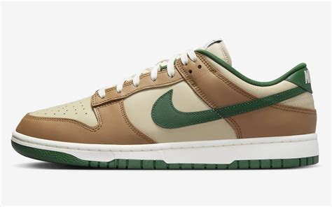 dunk low tan green|More.